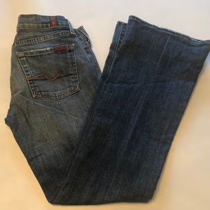 7 for all mankind denim flare jeans